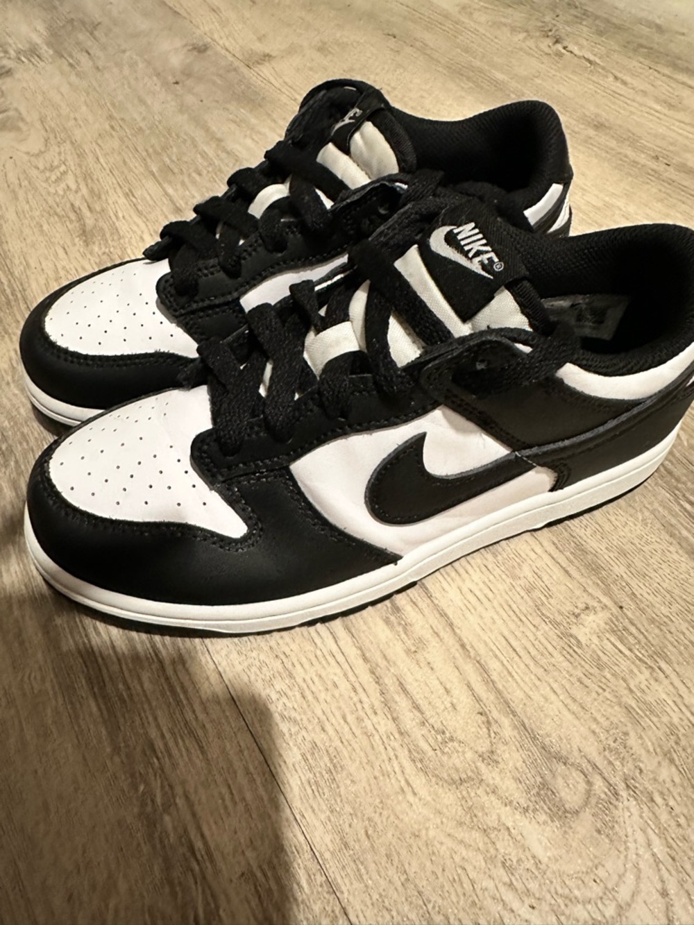 Nike Kids' Panda Dunks Black/White Low-Top Sneakers